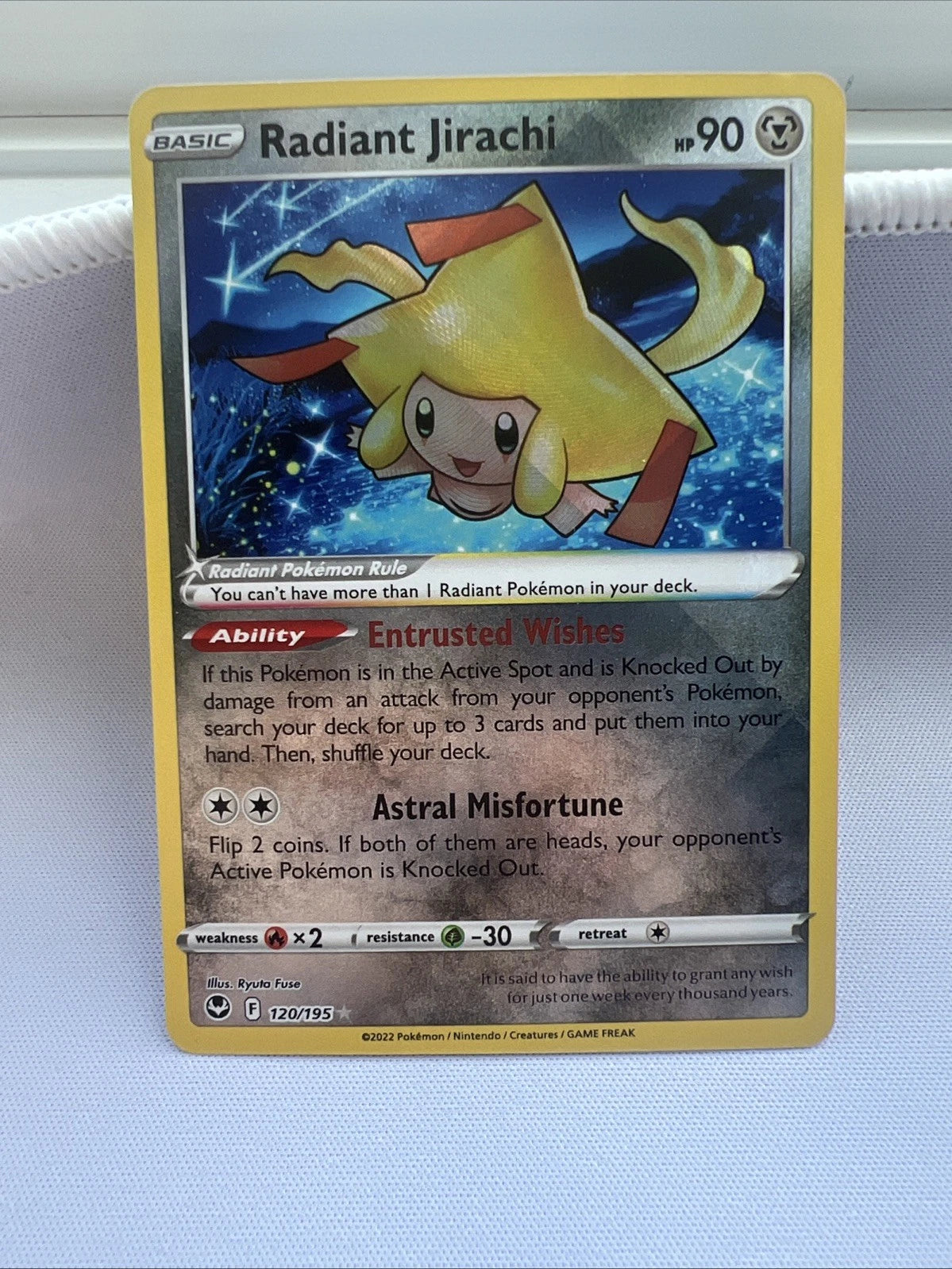 Radiant Jirachi 120/195 Swsh12: Sword & Shield - Silver Tempest Holo