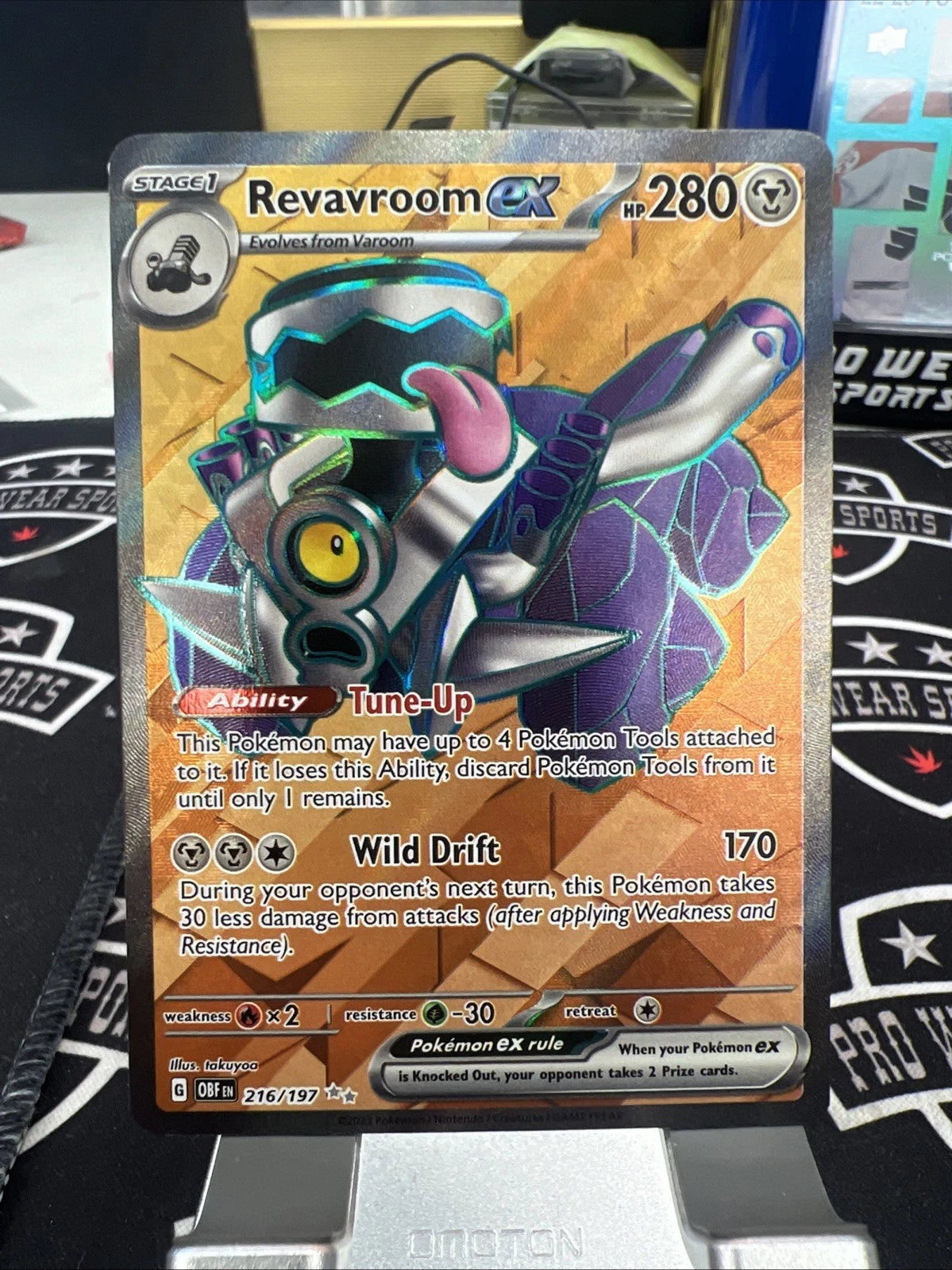 Pokémon TCG Revaroom EX Full Art Card secret rare 216/197 Obsidian Flames MINT
