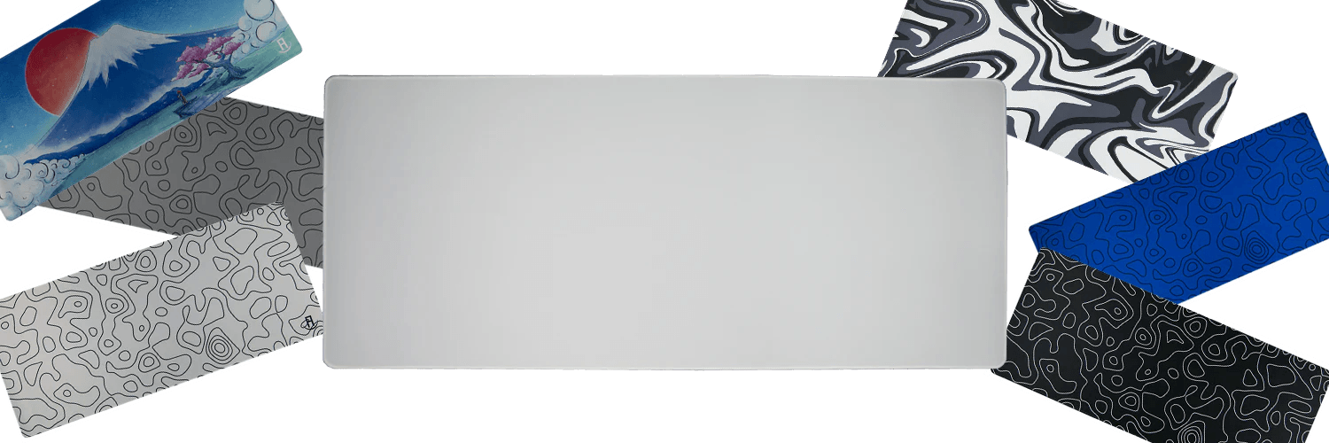 Blank custom gaming deskpad and mousepad